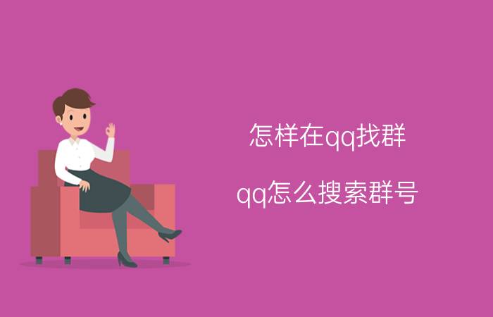 怎样在qq找群 qq怎么搜索群号？